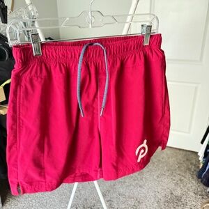 Rhone Peloton Red Workout Shorts Size Medium 5in Inseam